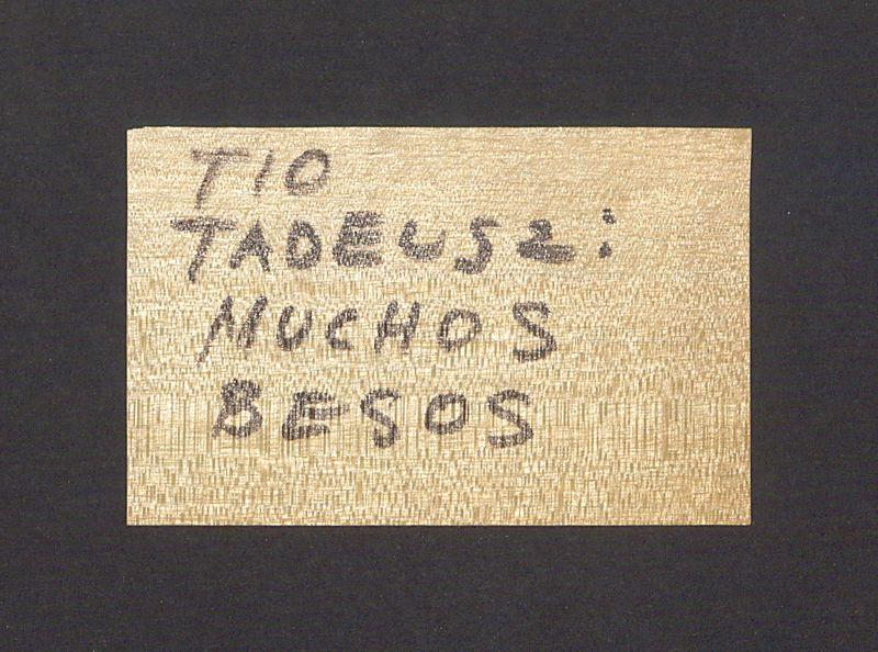 Wizytówka, Elizabeth, Eloisa, Elena, Emila Gottdiener Estrada