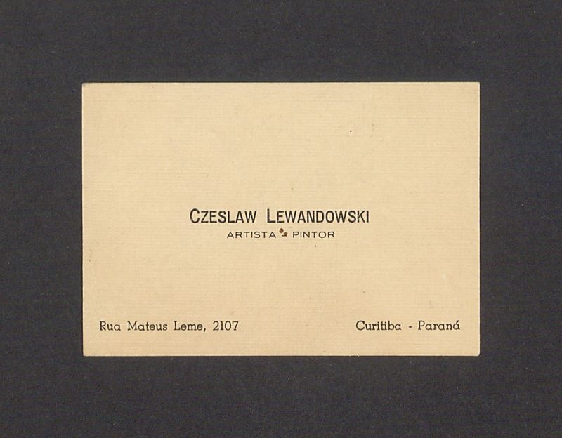 Wizytówka, Czeslaw Lewandowski