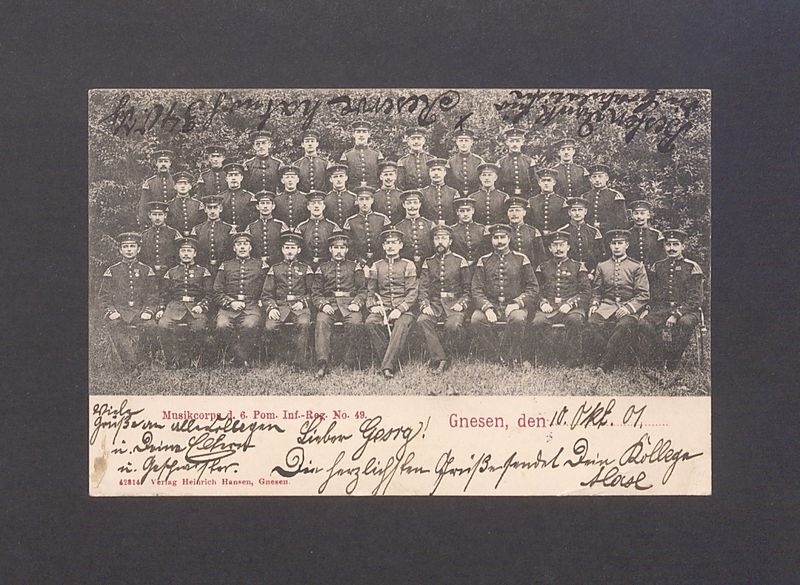 Musicorps d. 6. Pom. Inf-Reg. No. 49.