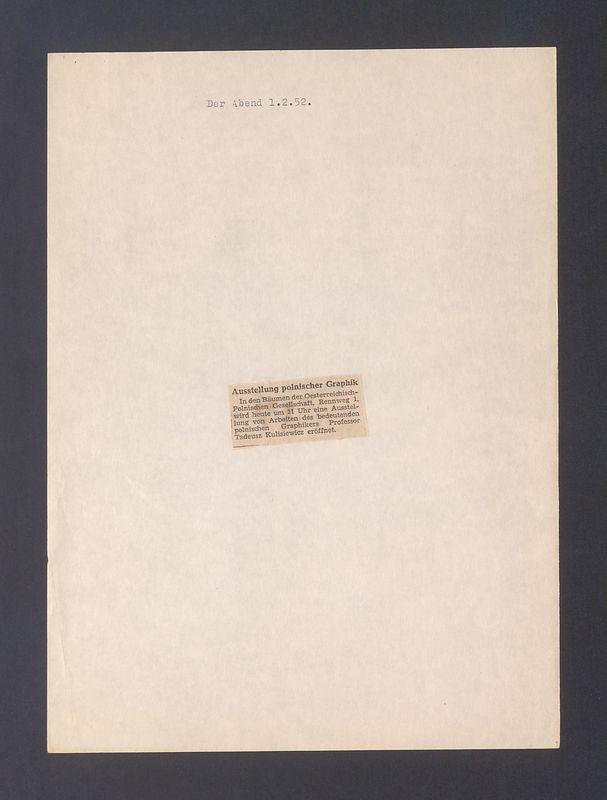 Ausstellung polnischer Graphik