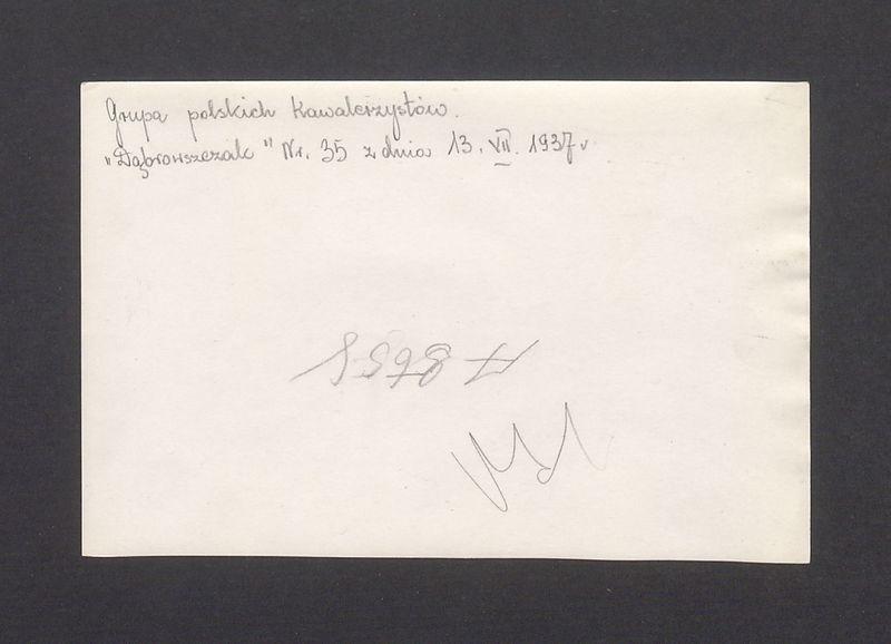 Grupa polskich kawalerzystów