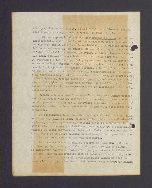 (...) periodistas holandeses. De las cronicas publicadas tomamos [...]