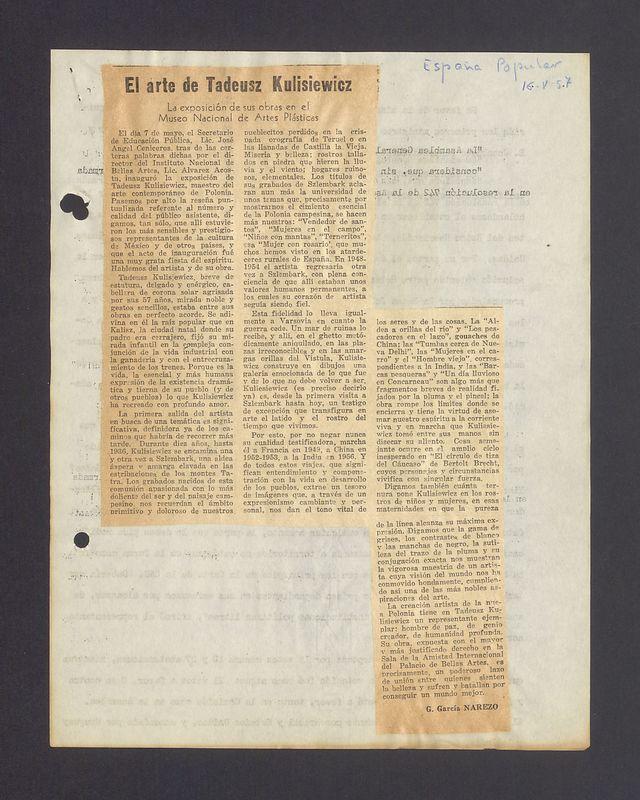 El arte de Tadeusz Kulisiewicz