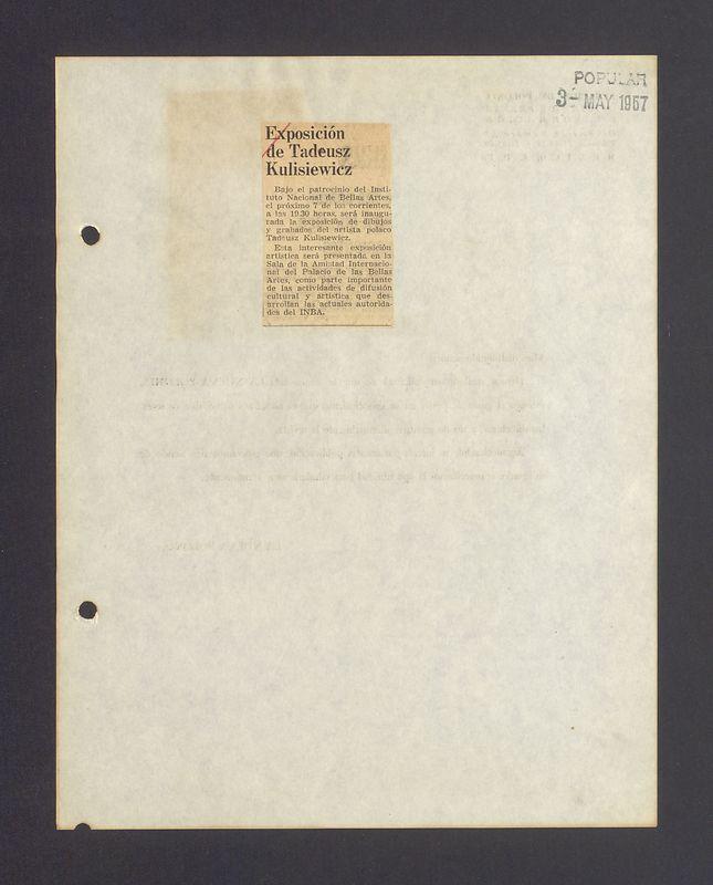 Exposicion de Tadeusz Kulisiewicz