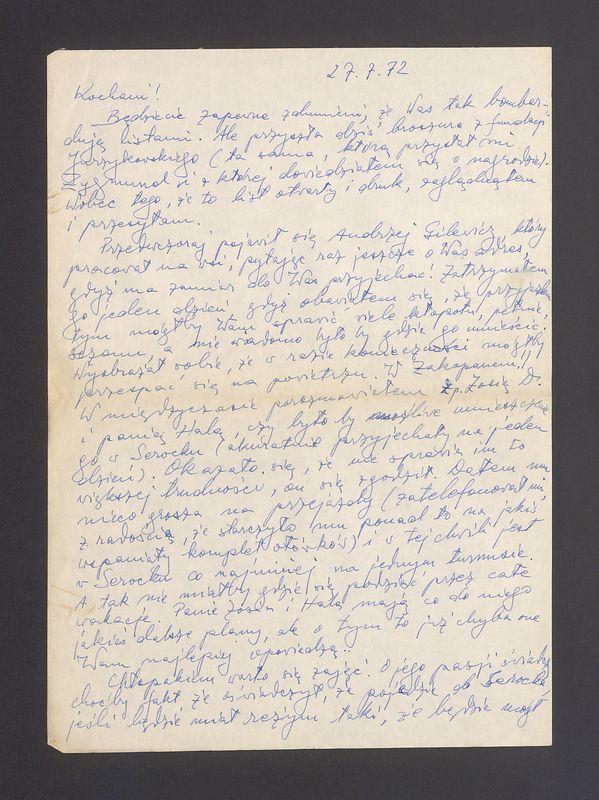 Kochani! Będziecie zapewne zdumieni [...]