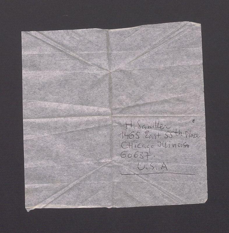 H. Sandler,  1465 East 55th Place 