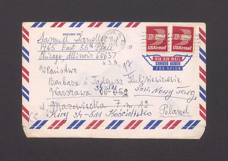 Koperta, nad. Samuel Sandler