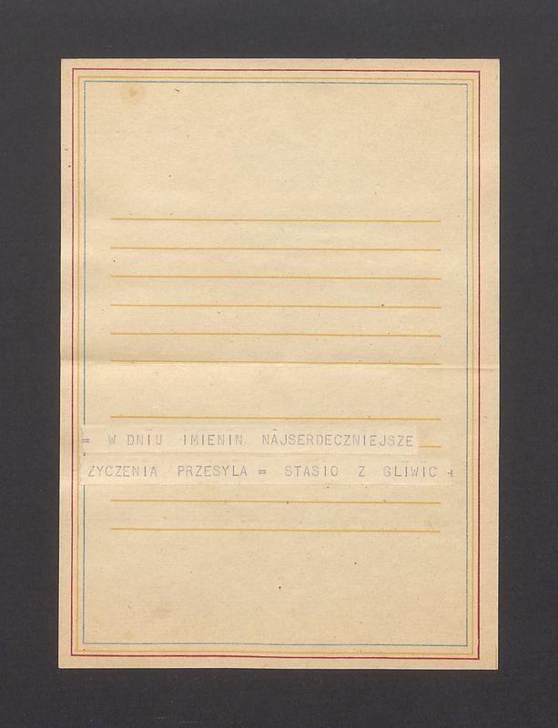 Telegram. W dniu imienin najserdeczniejsze życzenia przesyła [...]