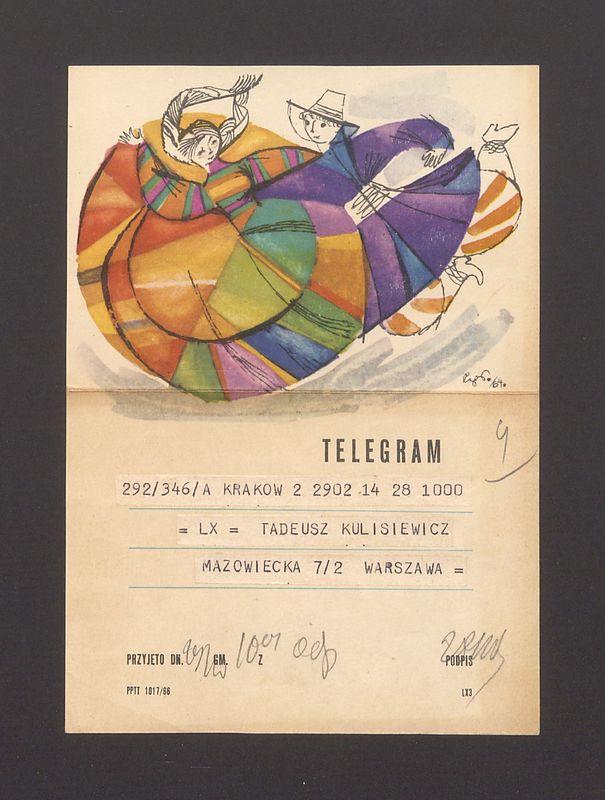 Telegram. Wiele serdecznych życzeń imieninowych i ucałowania [...]