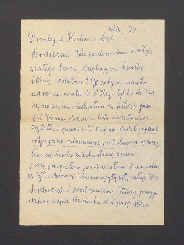 Drodzy i Kochani Moi Serdecznie Was pozdrawiam i całuję [...]