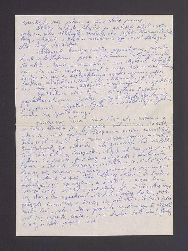 Kochani! Dzięki za dwie aż kartki tworzące jeden list [...]