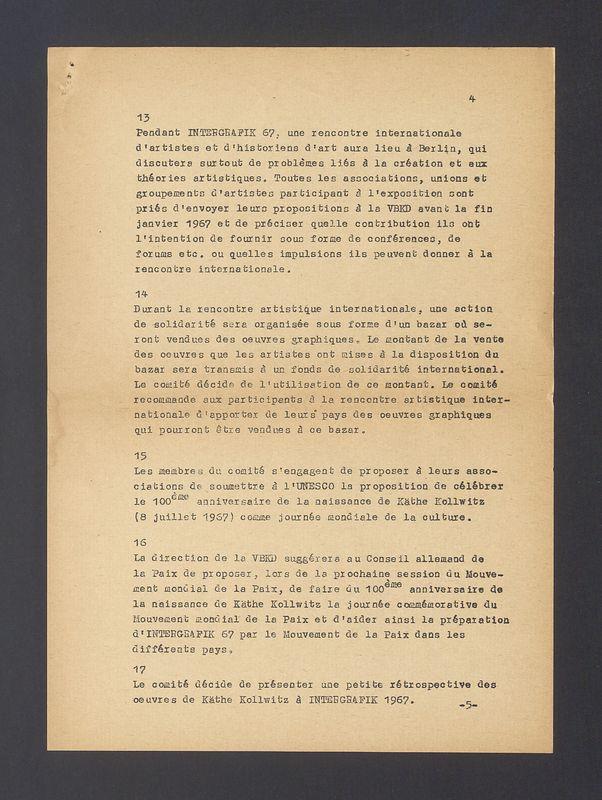 Decisions prises par le comite d'initiative international [...]