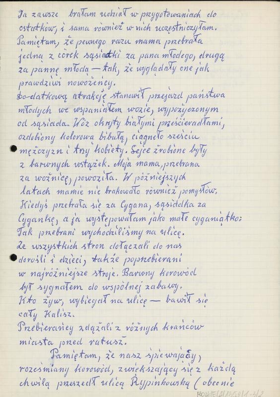 Wspomnienie o przebierańcach