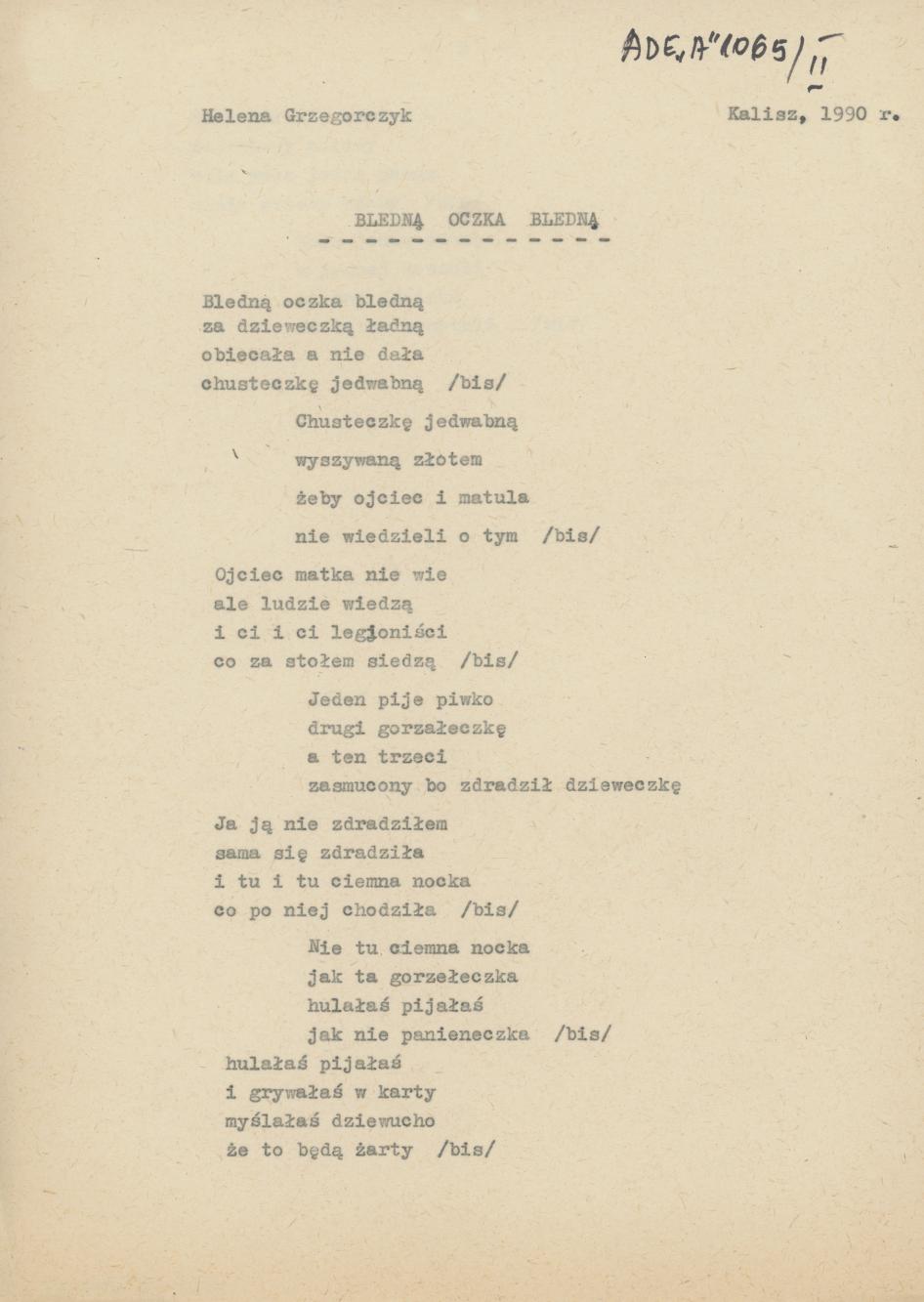 Bledną oczka bledną