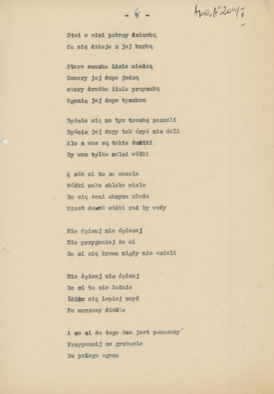 Przyśpiewki i zwyczaje weselne