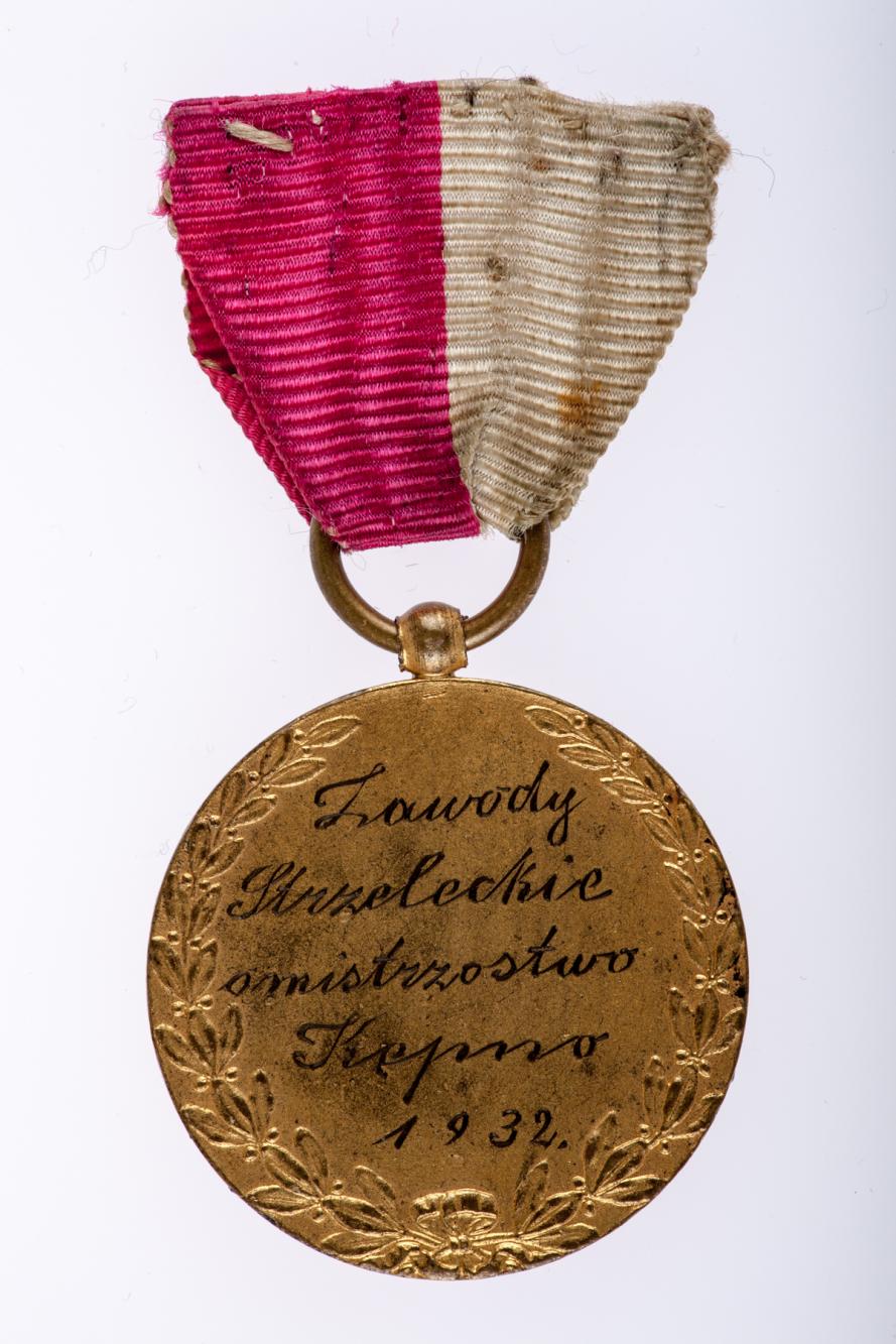 Medal z zawodów strzeleckich w Kępnie