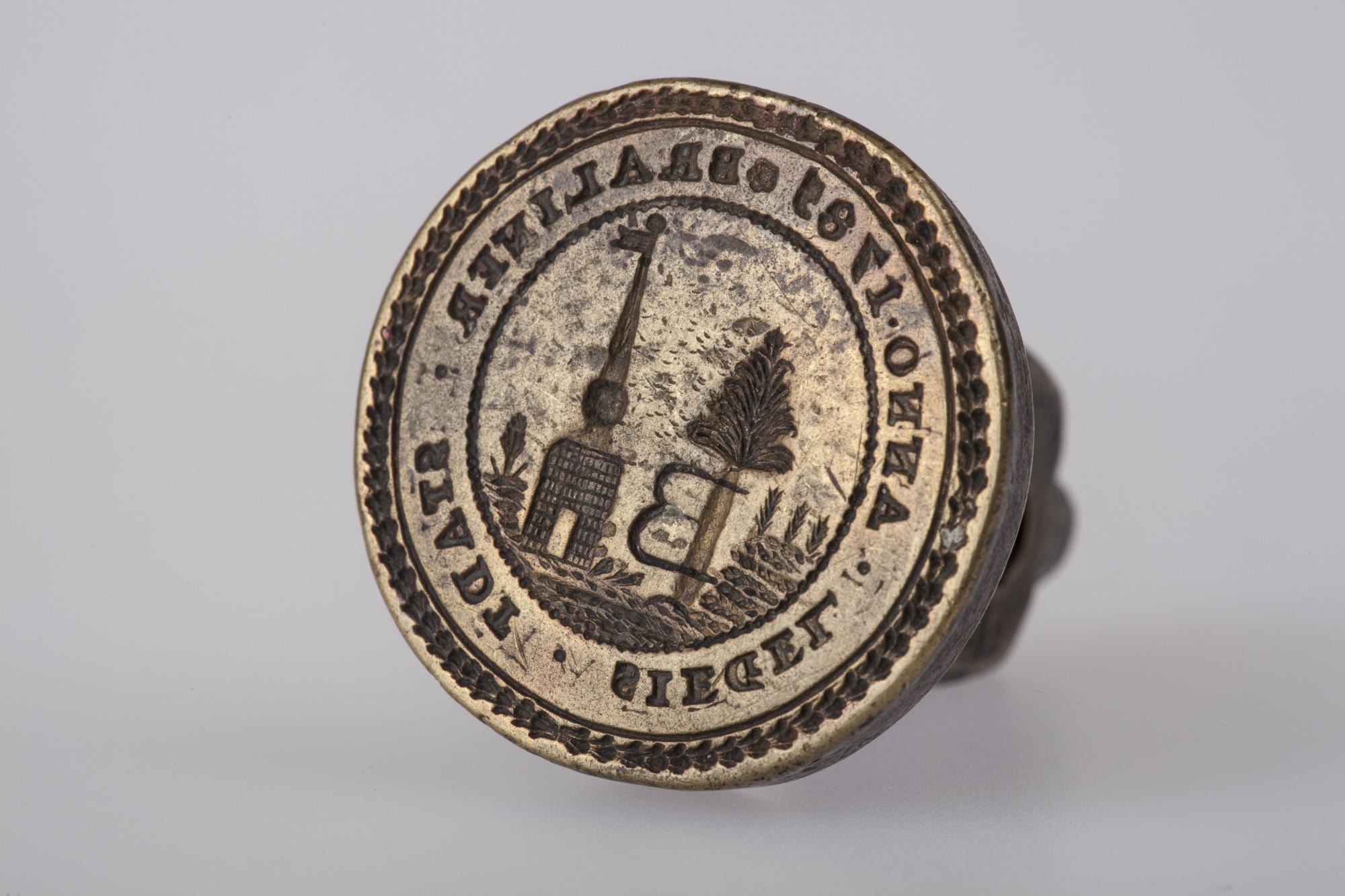 Tłok pieczętny pieczęci miejskiej Bralina