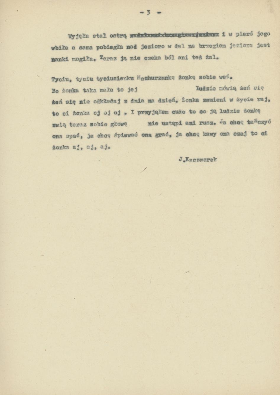 Dzisiaj Jasieńko przeniczkę sieją