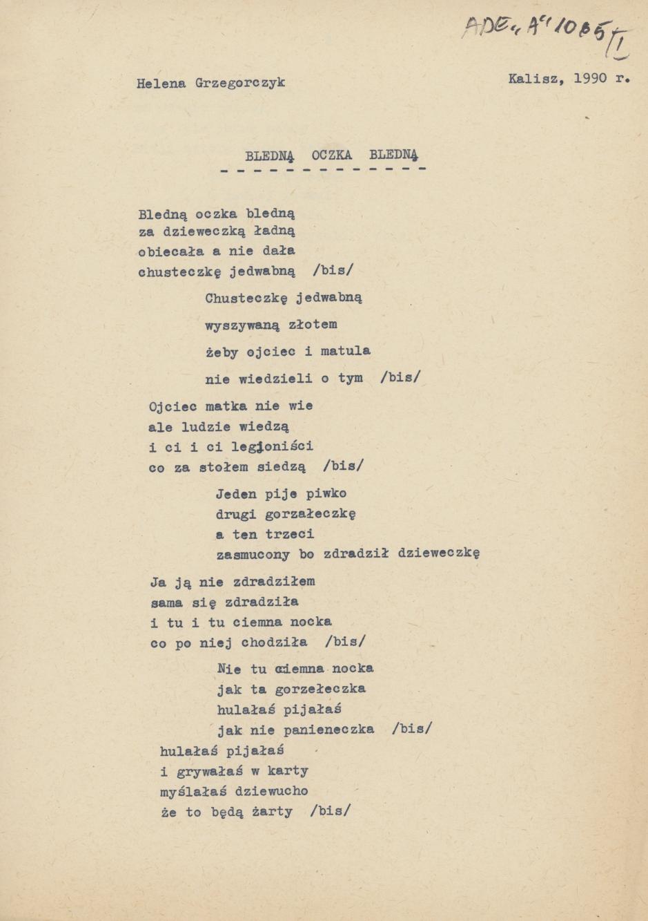 Bledną oczka bledną