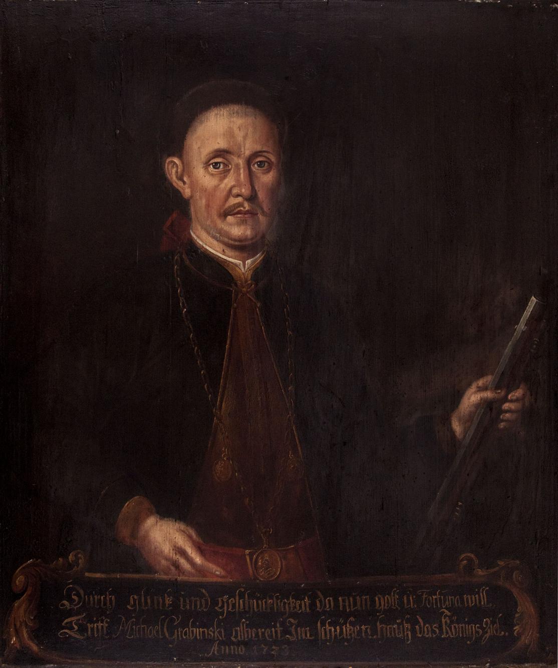 Portret króla kurkowego Michaela Grabińskiego