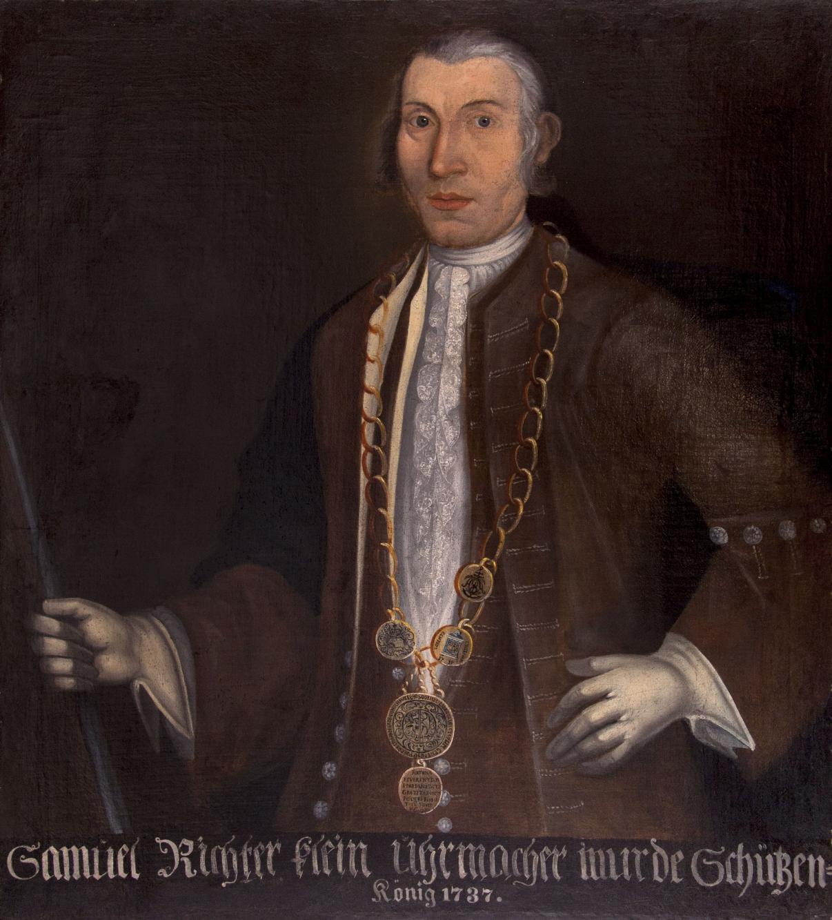 Portret króla kurkowego Samuela Richtera