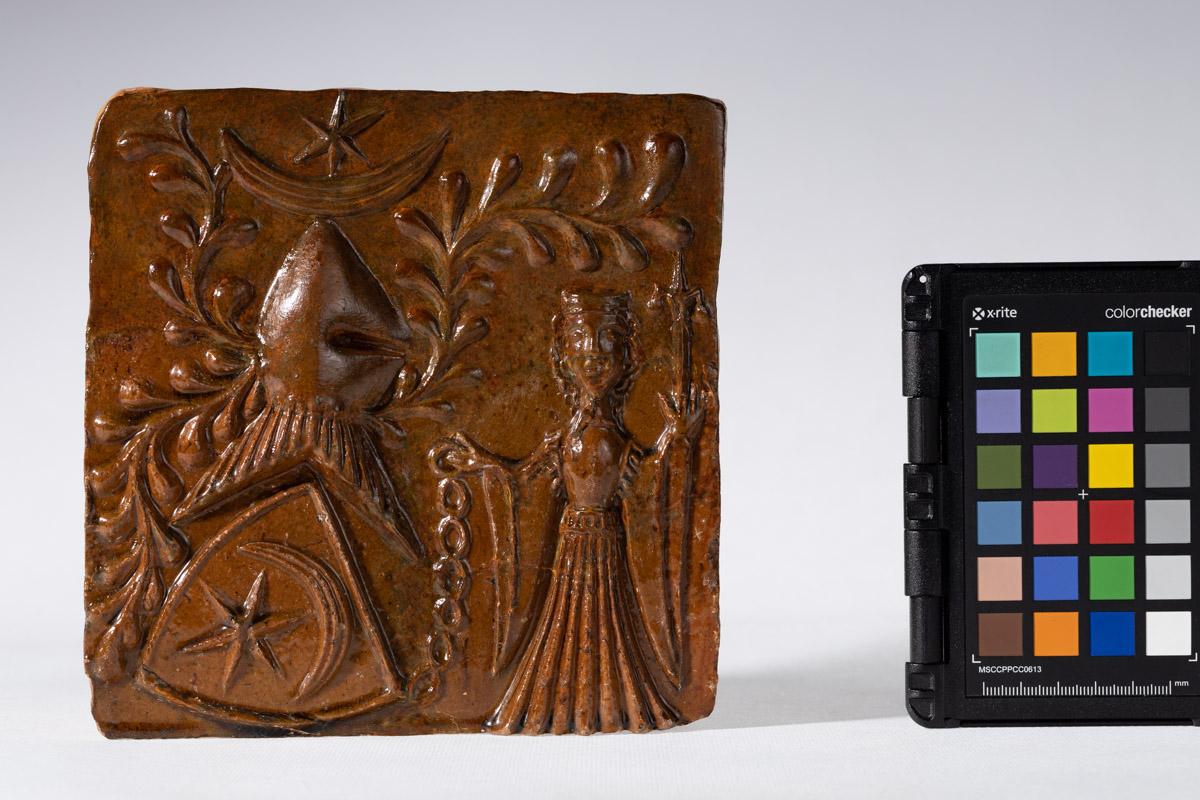 Kafel z herbem Leliwa