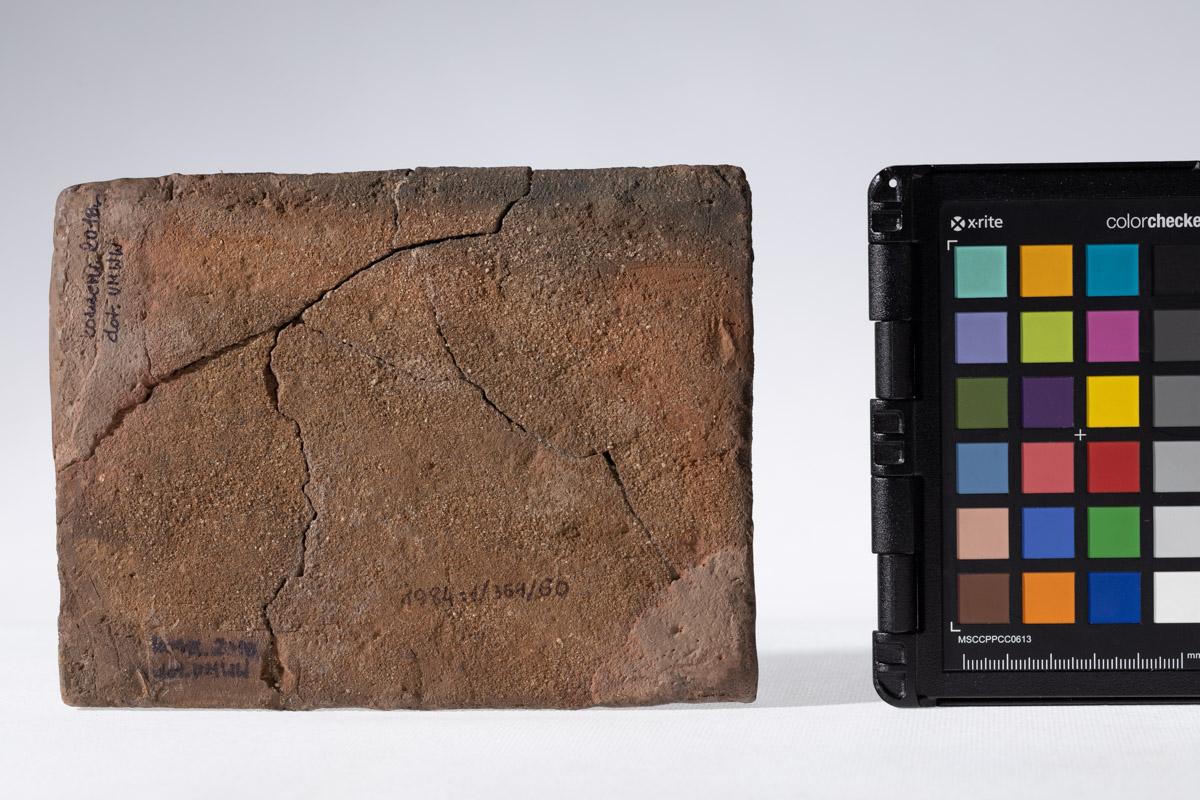 Płytka z wyobrażeniem konia, głowy ludzkiej i smoka