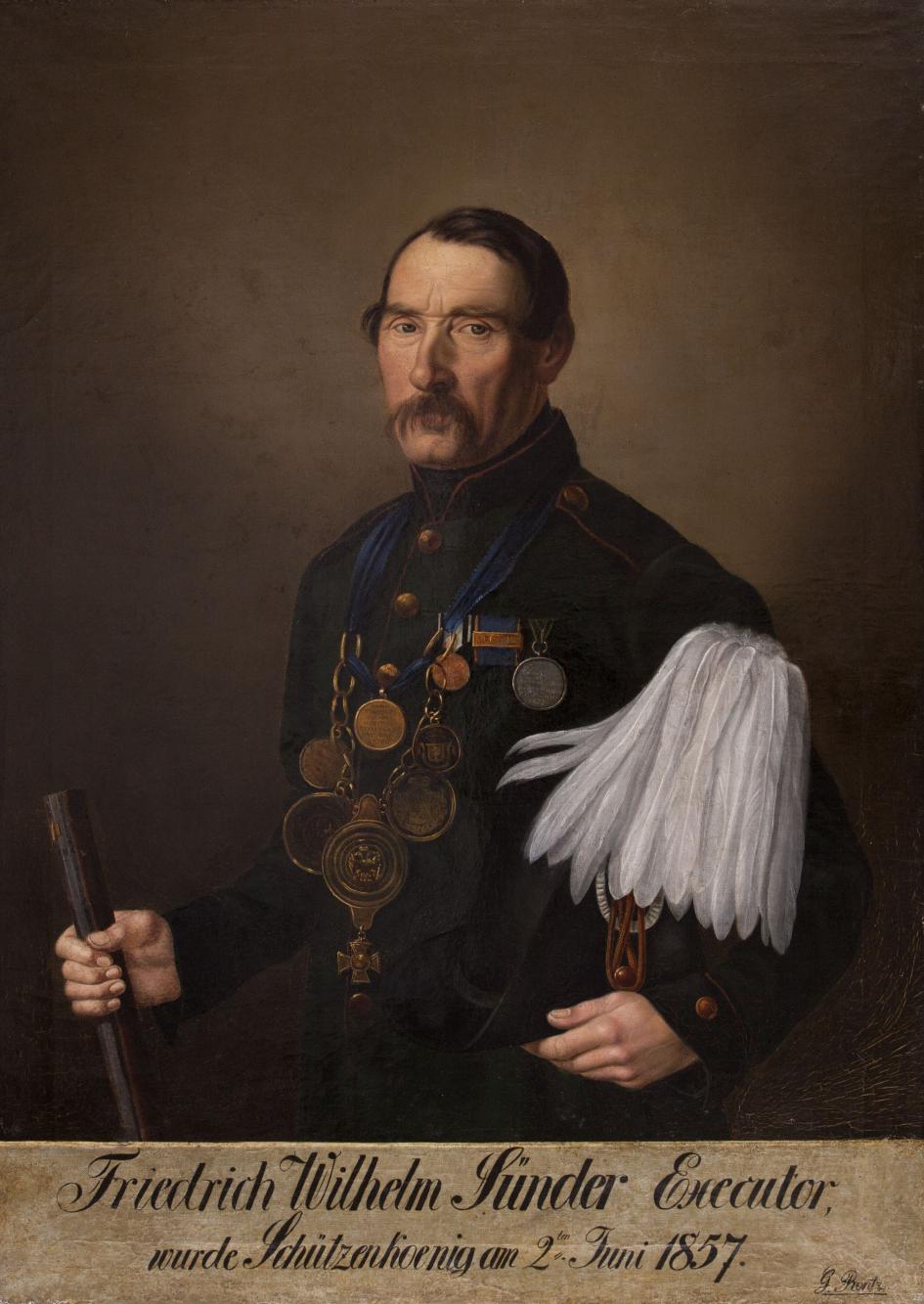 Portret króla kurkowego Friedricha Wilhelma Sünder