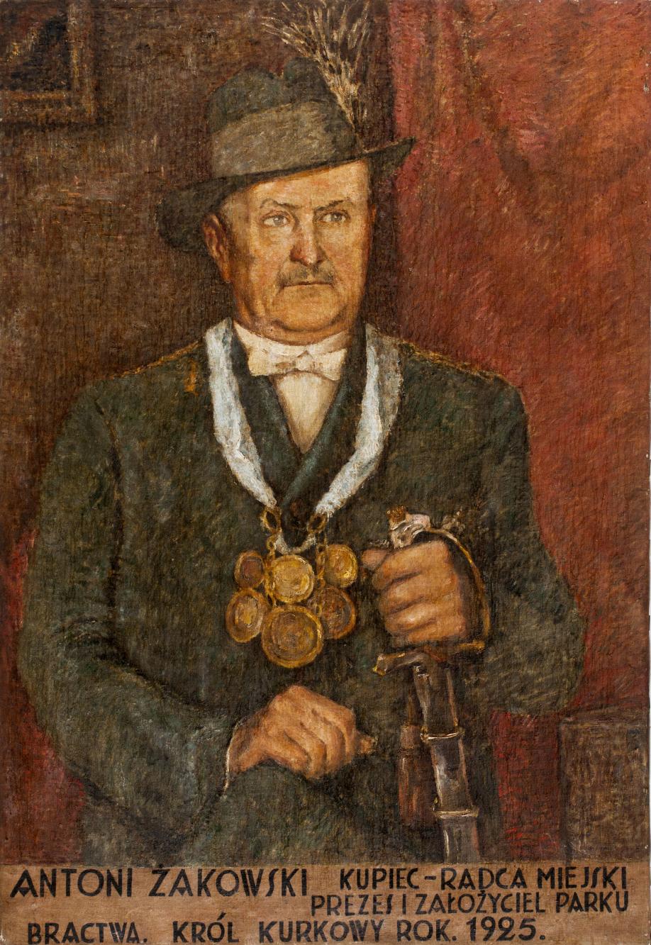 Portret króla kurkowego Antoniego Żakowskiego