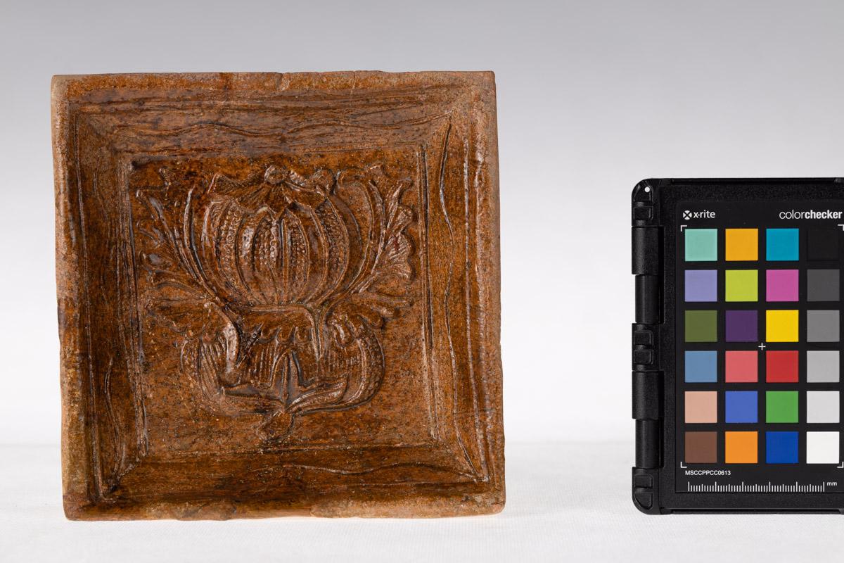 Kafel z motywem roślinnym