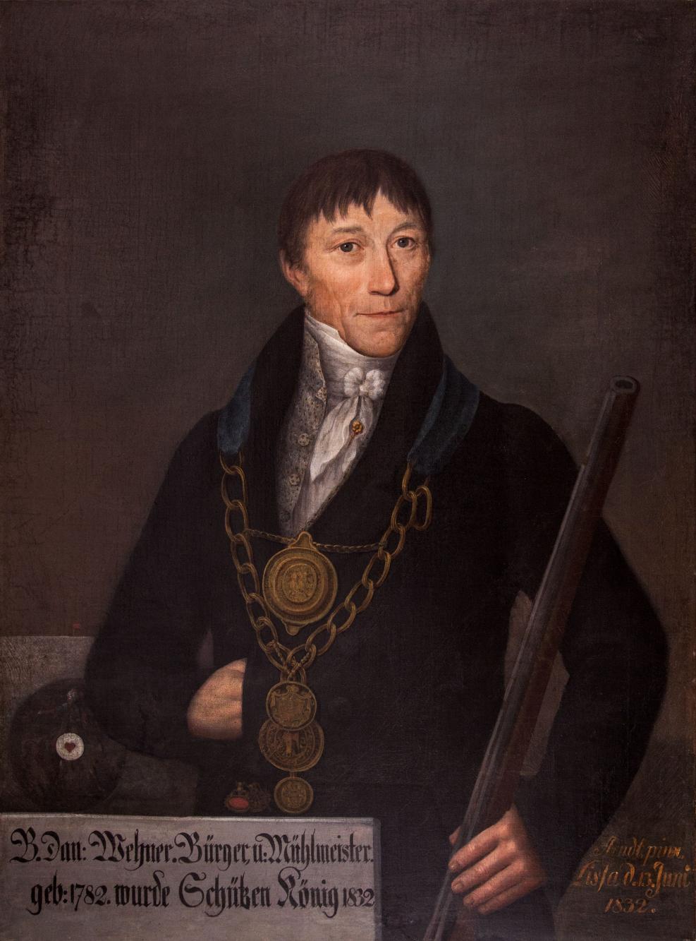 Portret króla kurkowego B. Dan. Wehnera