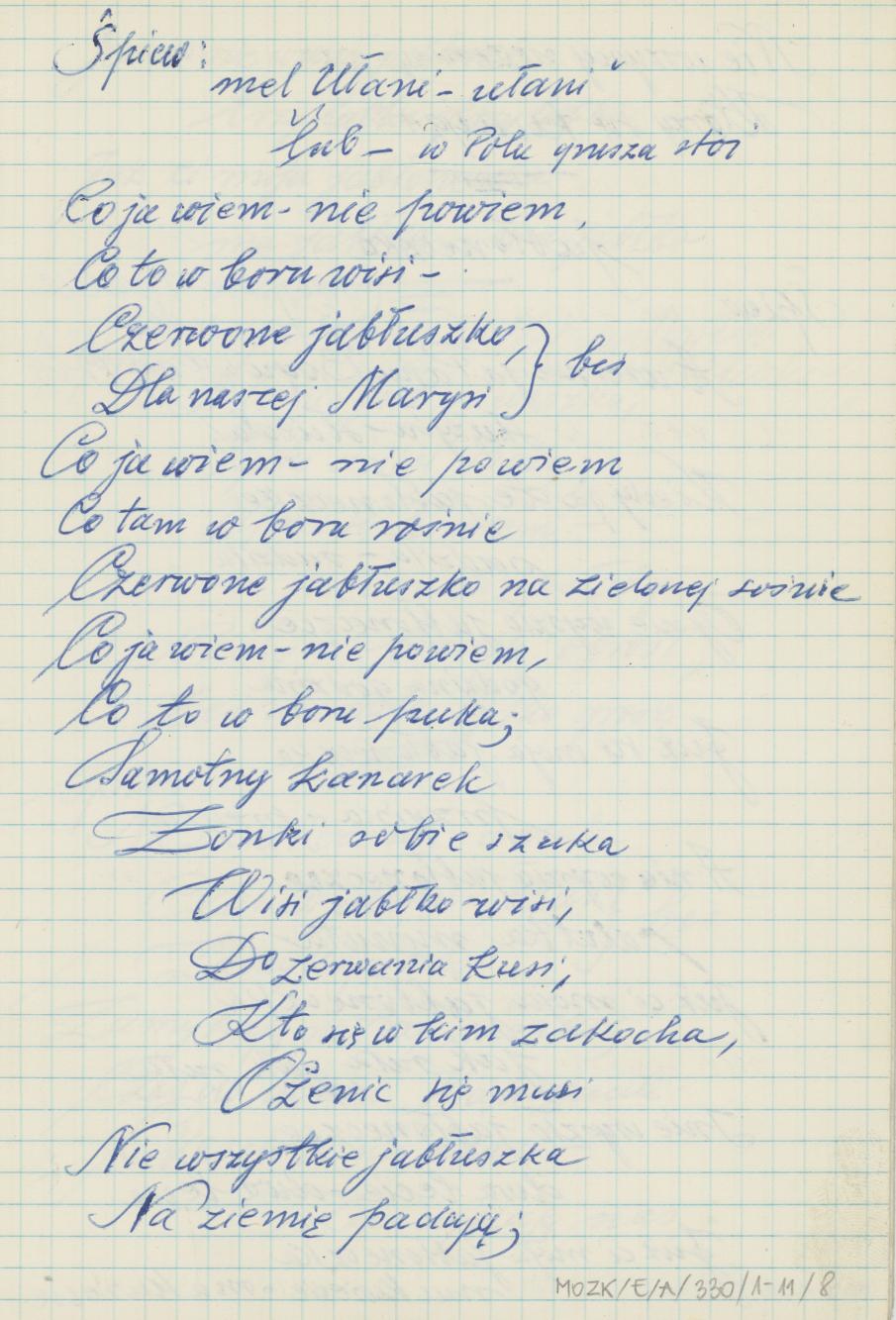 Przyśpiewki nieznanego autora