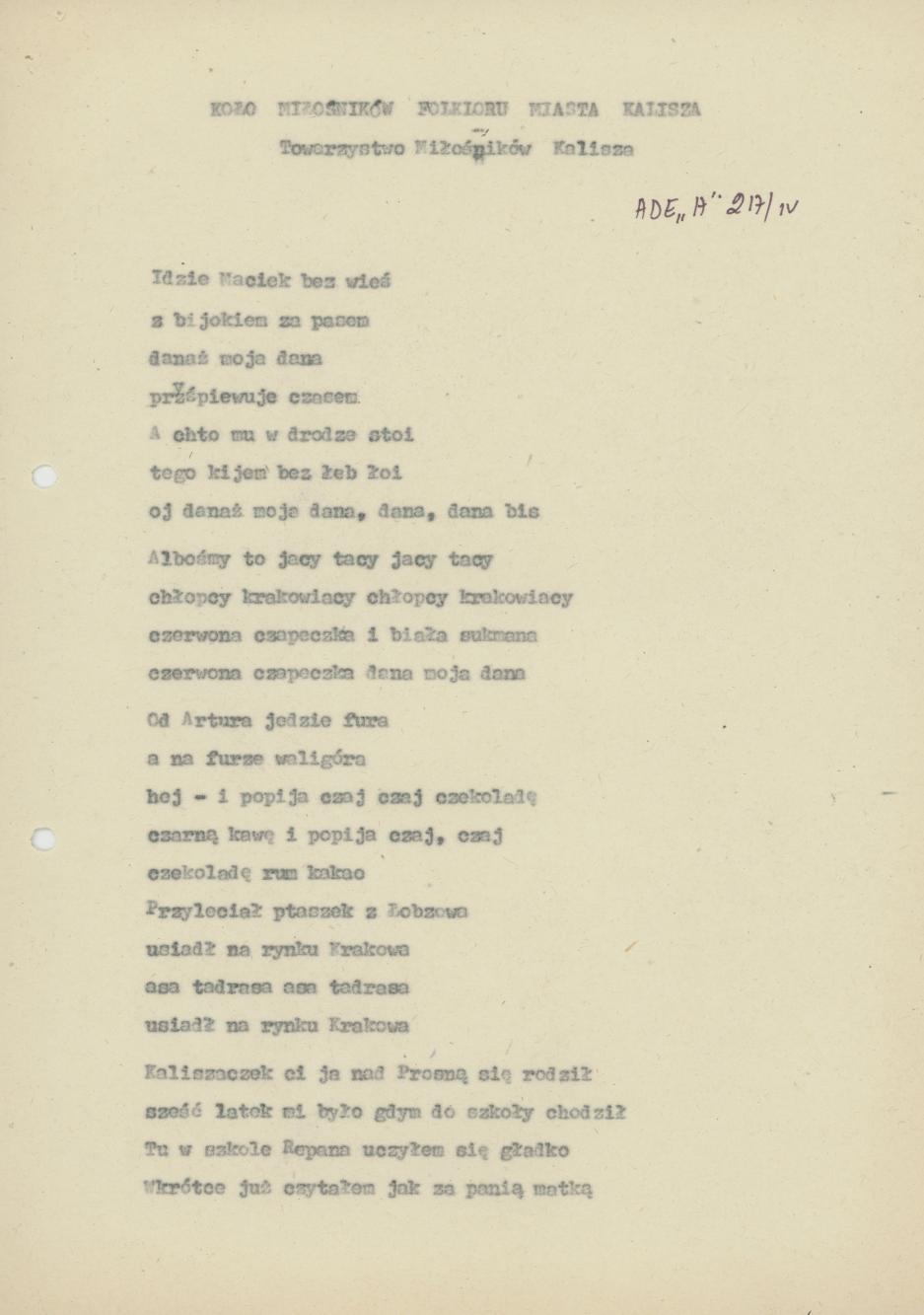 Idzie Maciek bez wieś