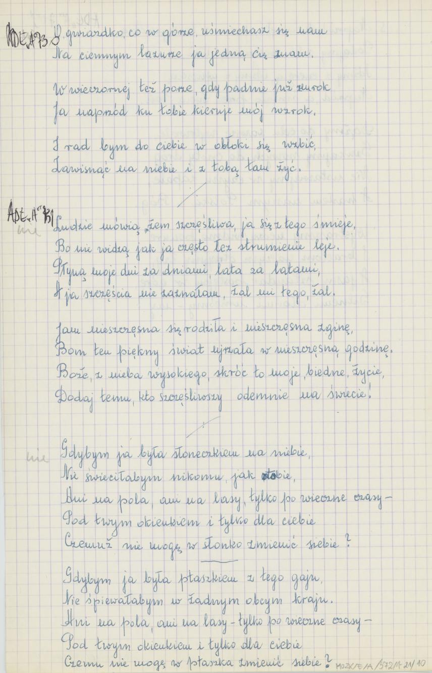 Zbiór piosenek, cz. 1