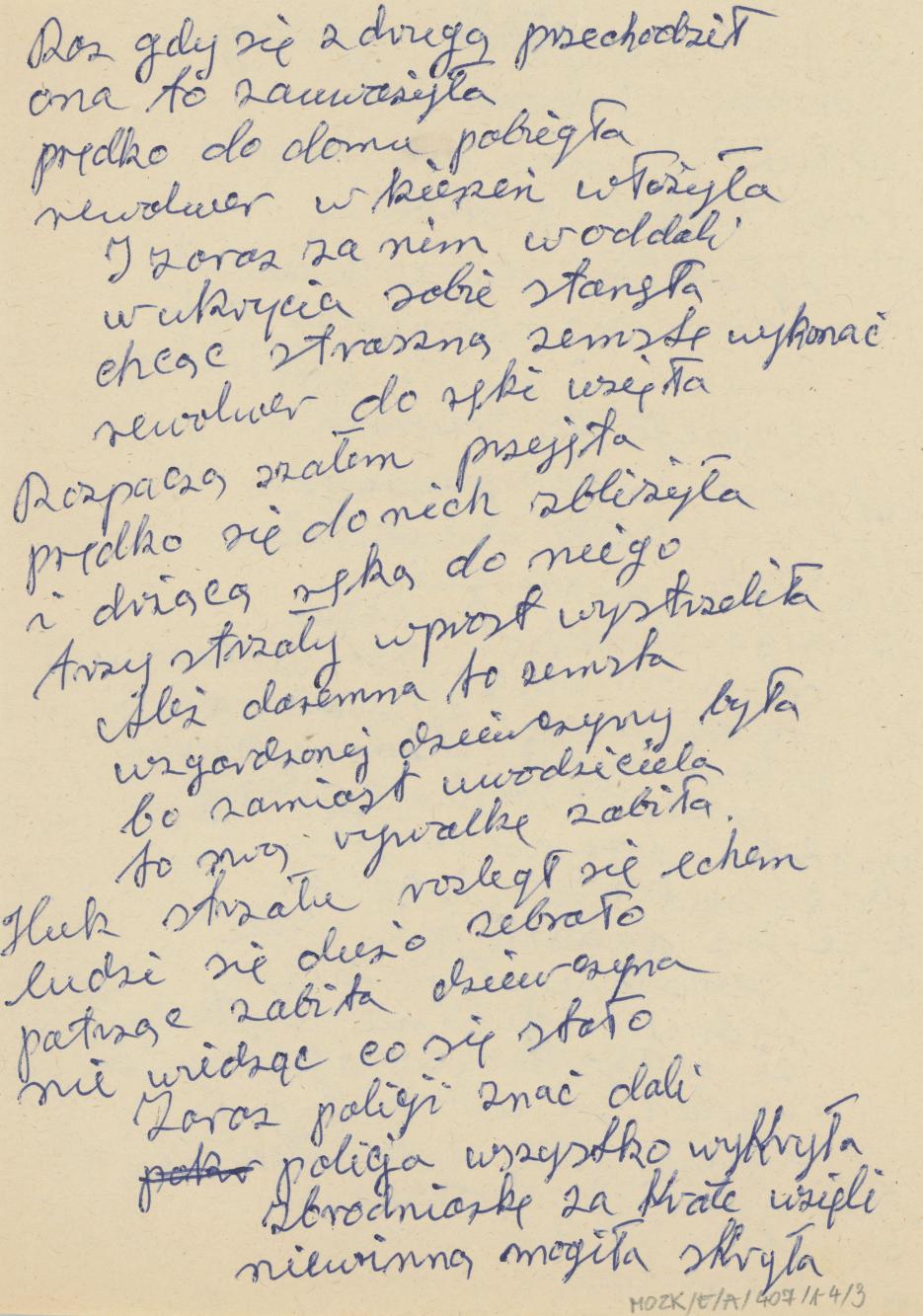 Ach jakaś smutna godzino