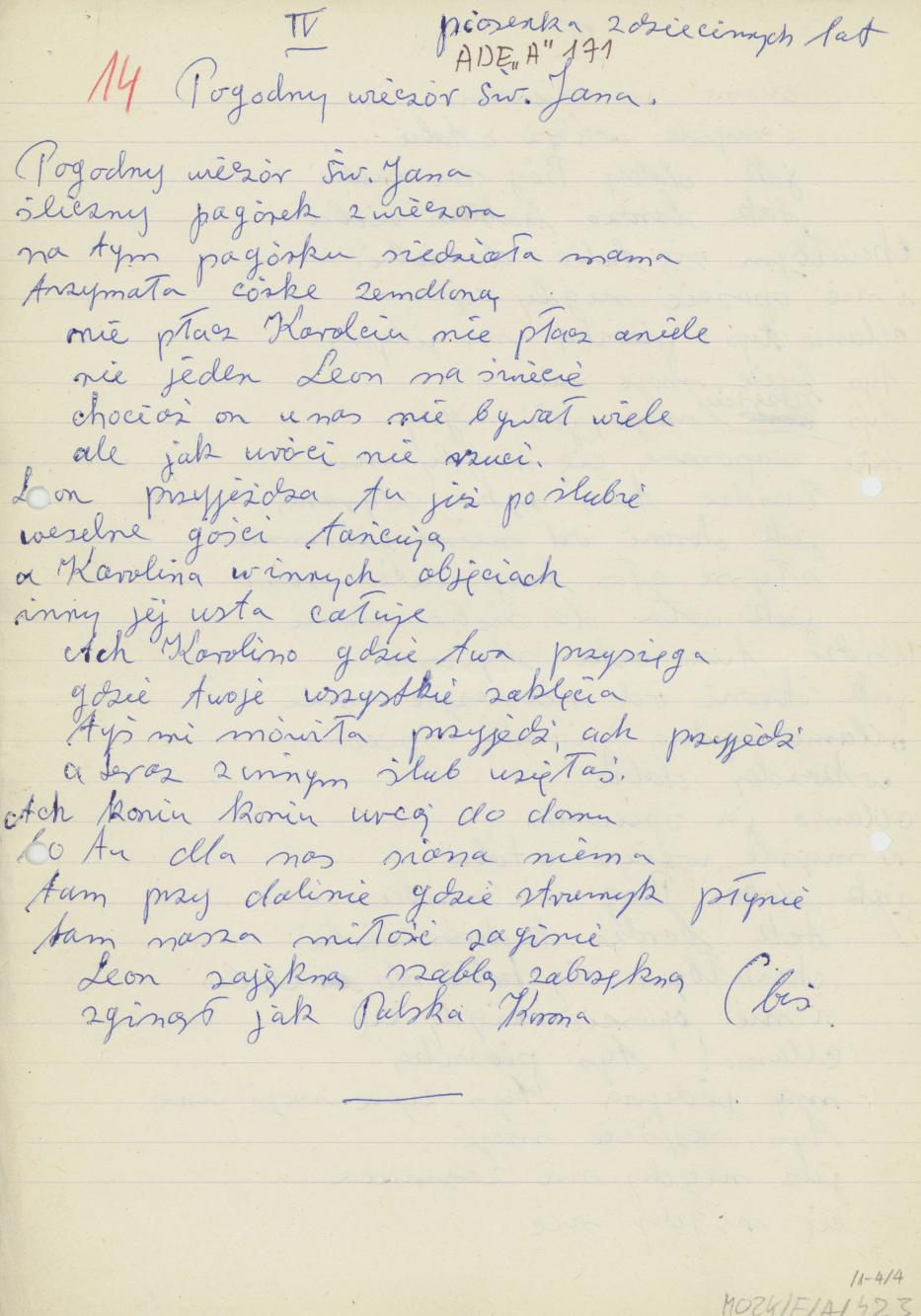 Gdy małym dzieckiem byłem