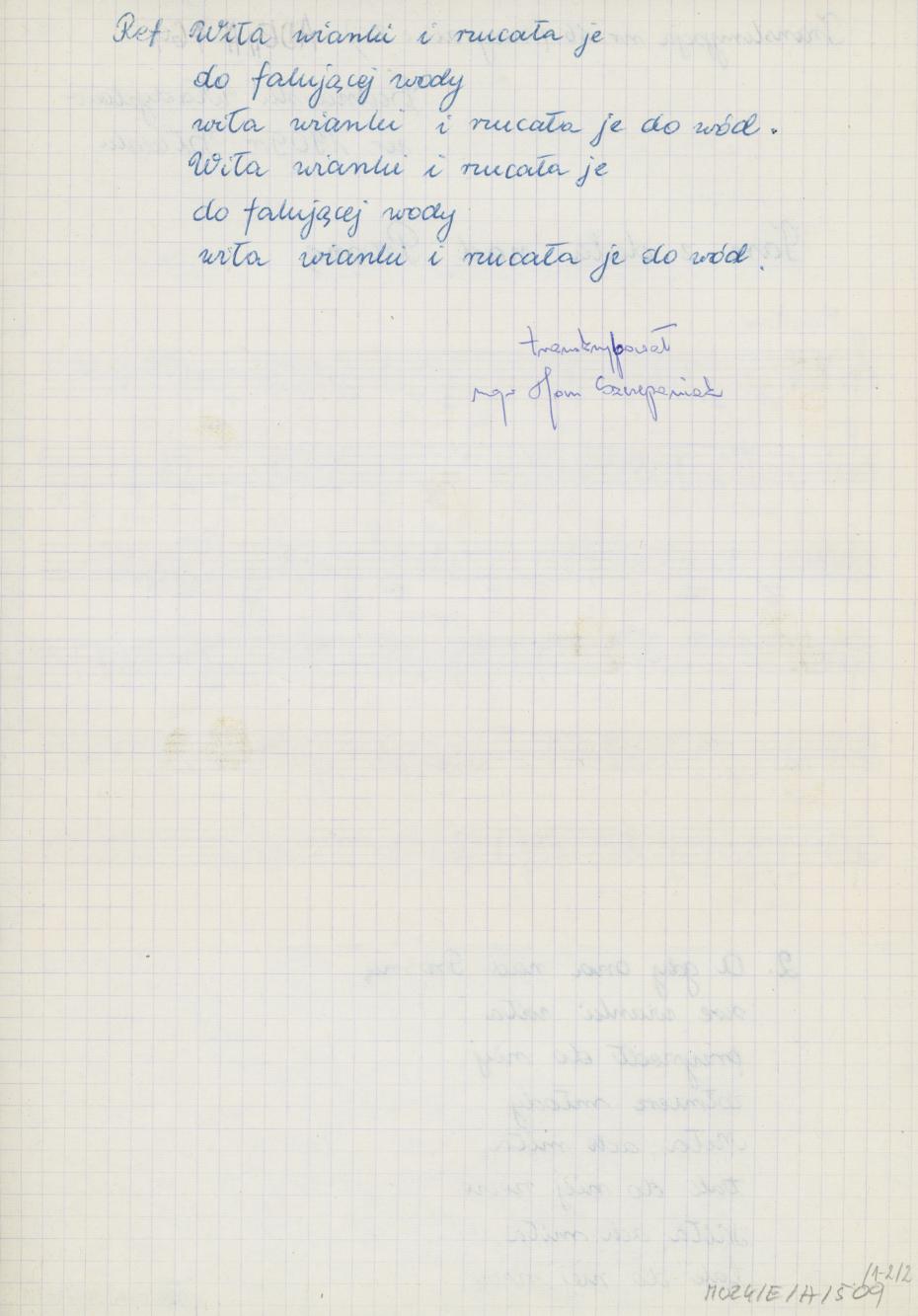 Tam z dala nad Prosną