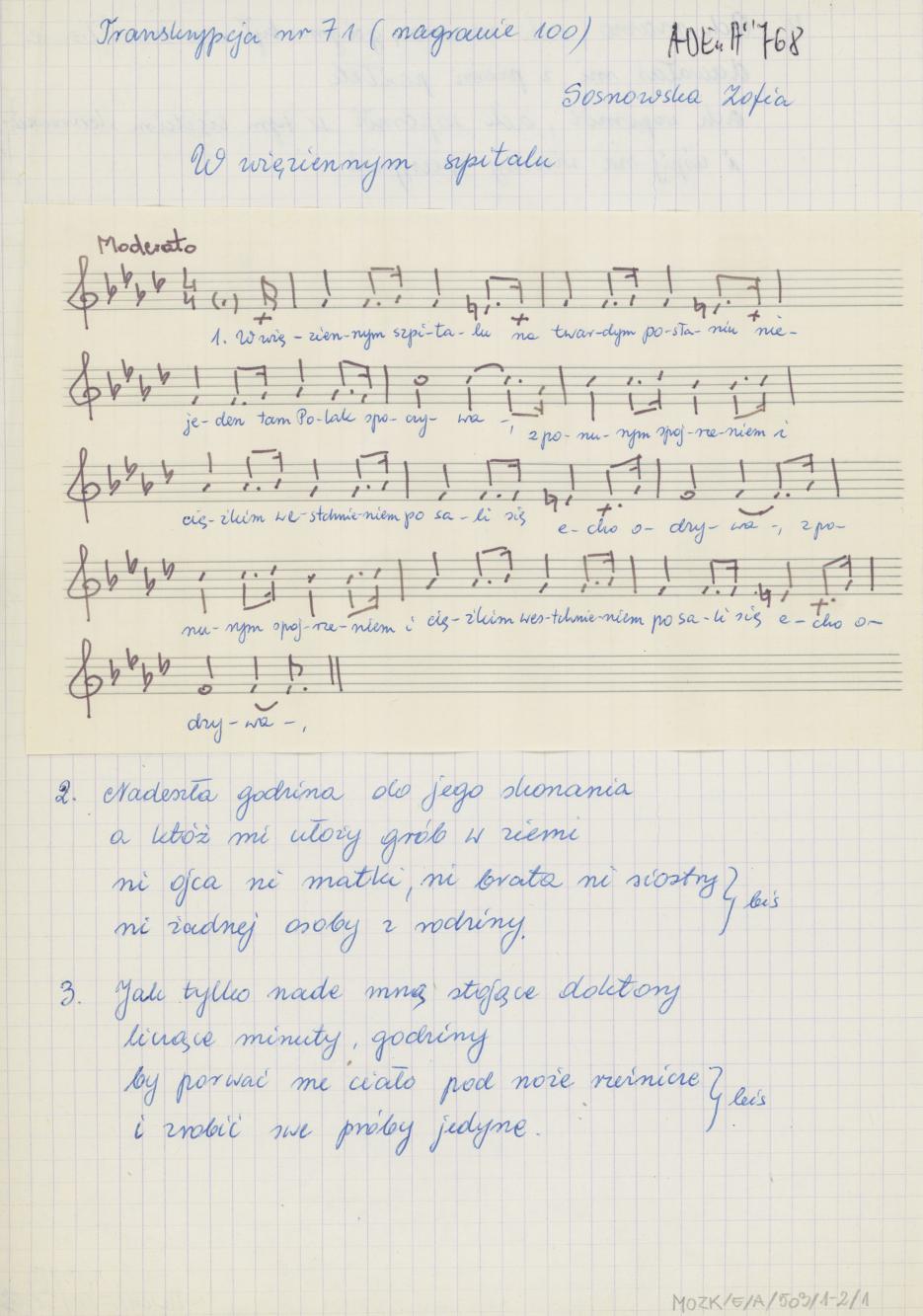 W więziennym szpitalu