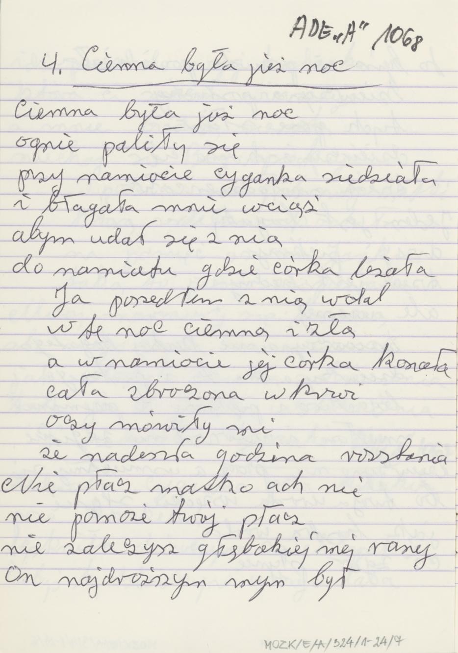 Zeszyt - Kaliskie przedwojenne piosenki, cz. I