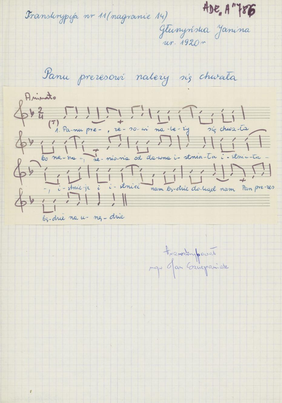 Panu prezesowi należy się chwała