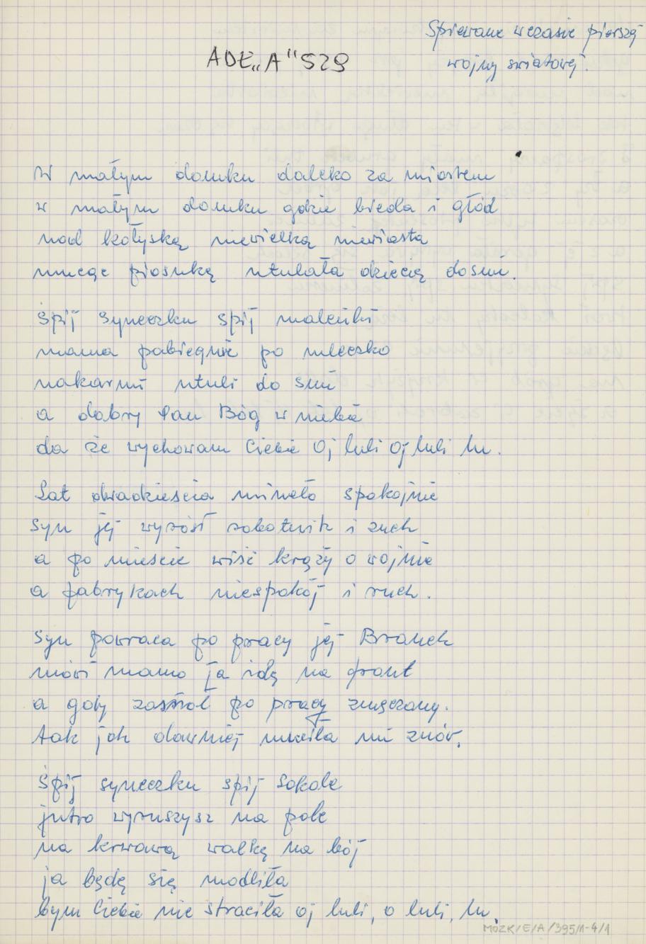 W małym domku daleko za miastem