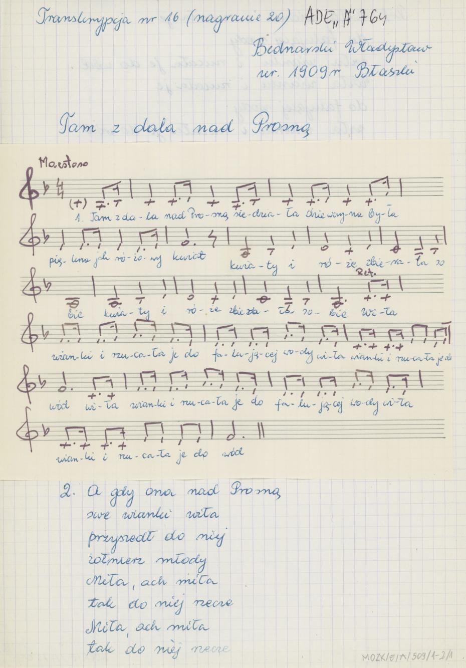 Tam z dala nad Prosną