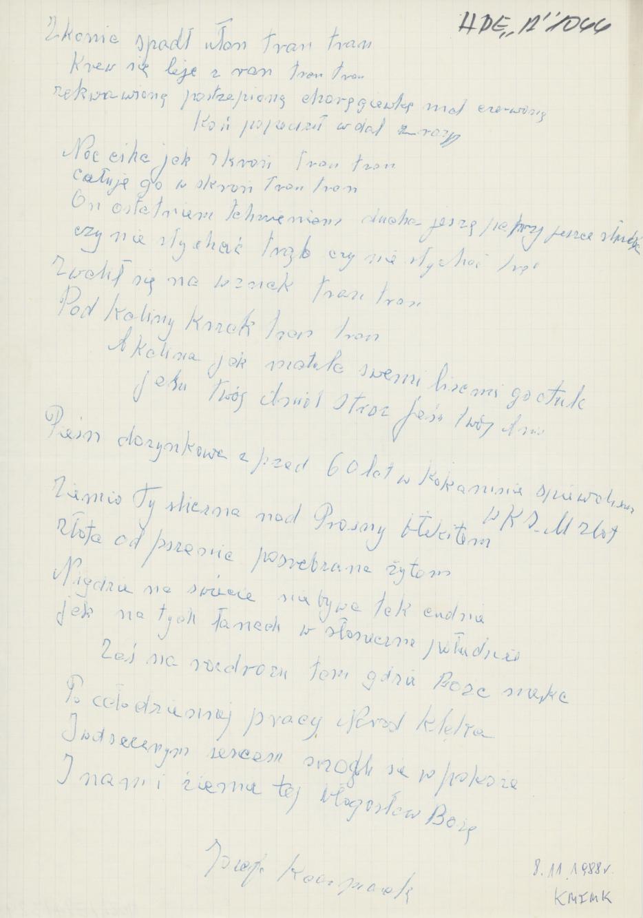 Z konia spadł ułan