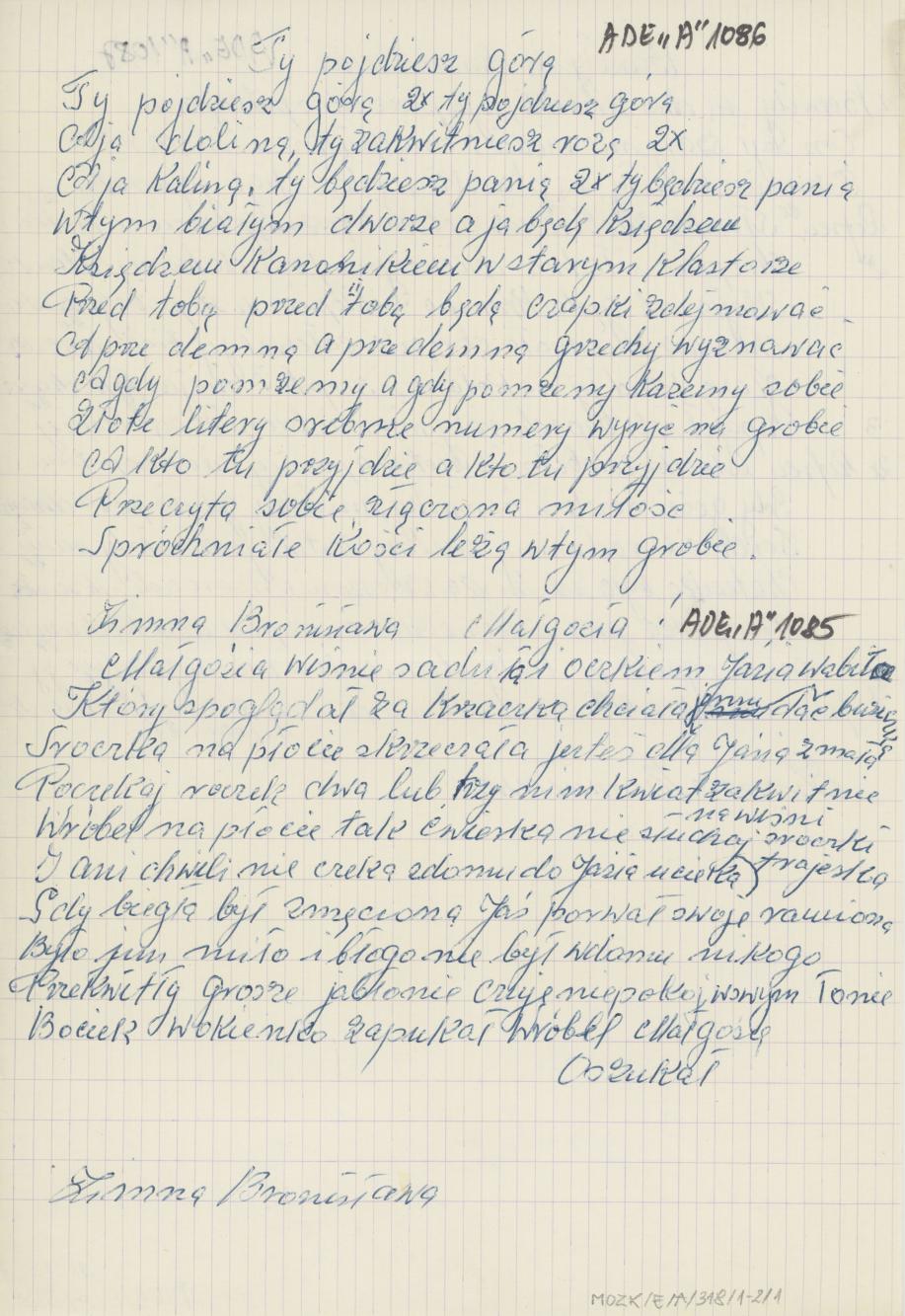 Ty pójdziesz górą