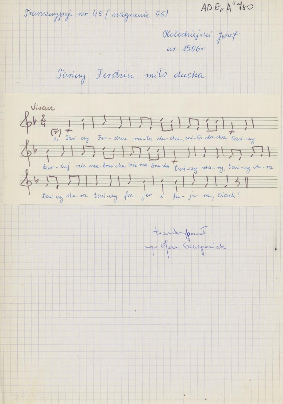 Tańczy Ferdziu miło ducha