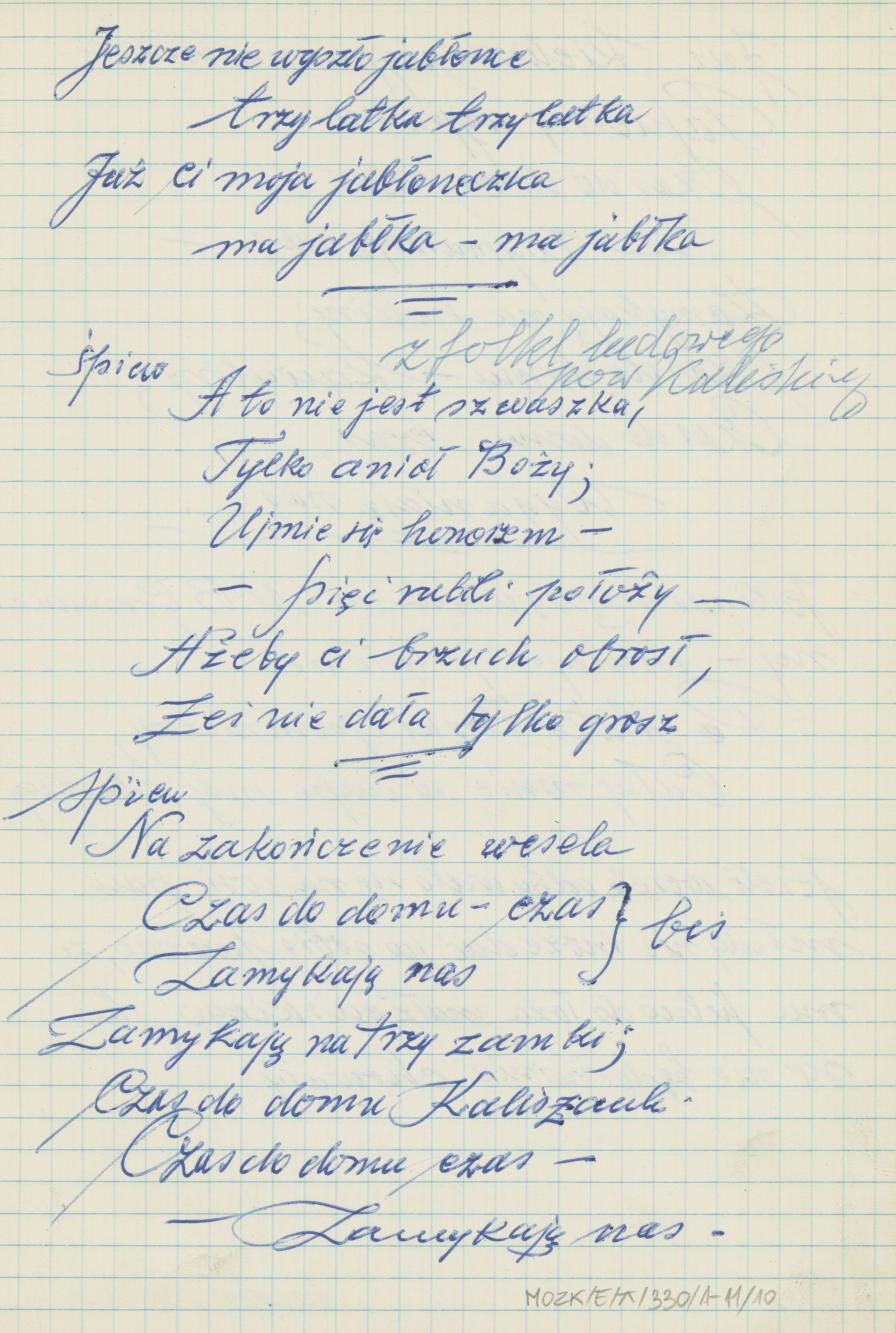 Przyśpiewki nieznanego autora