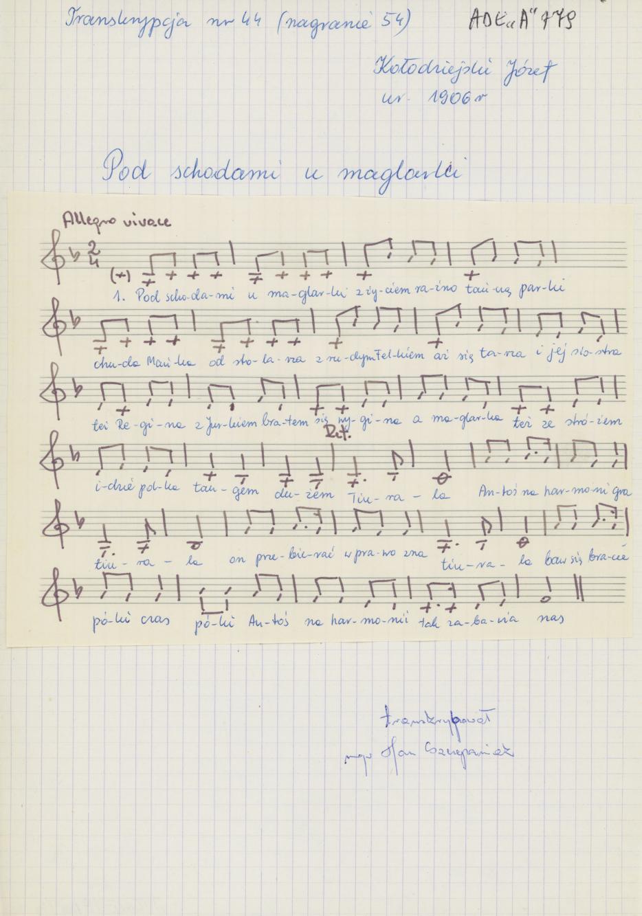 Pod schodami u maglarki