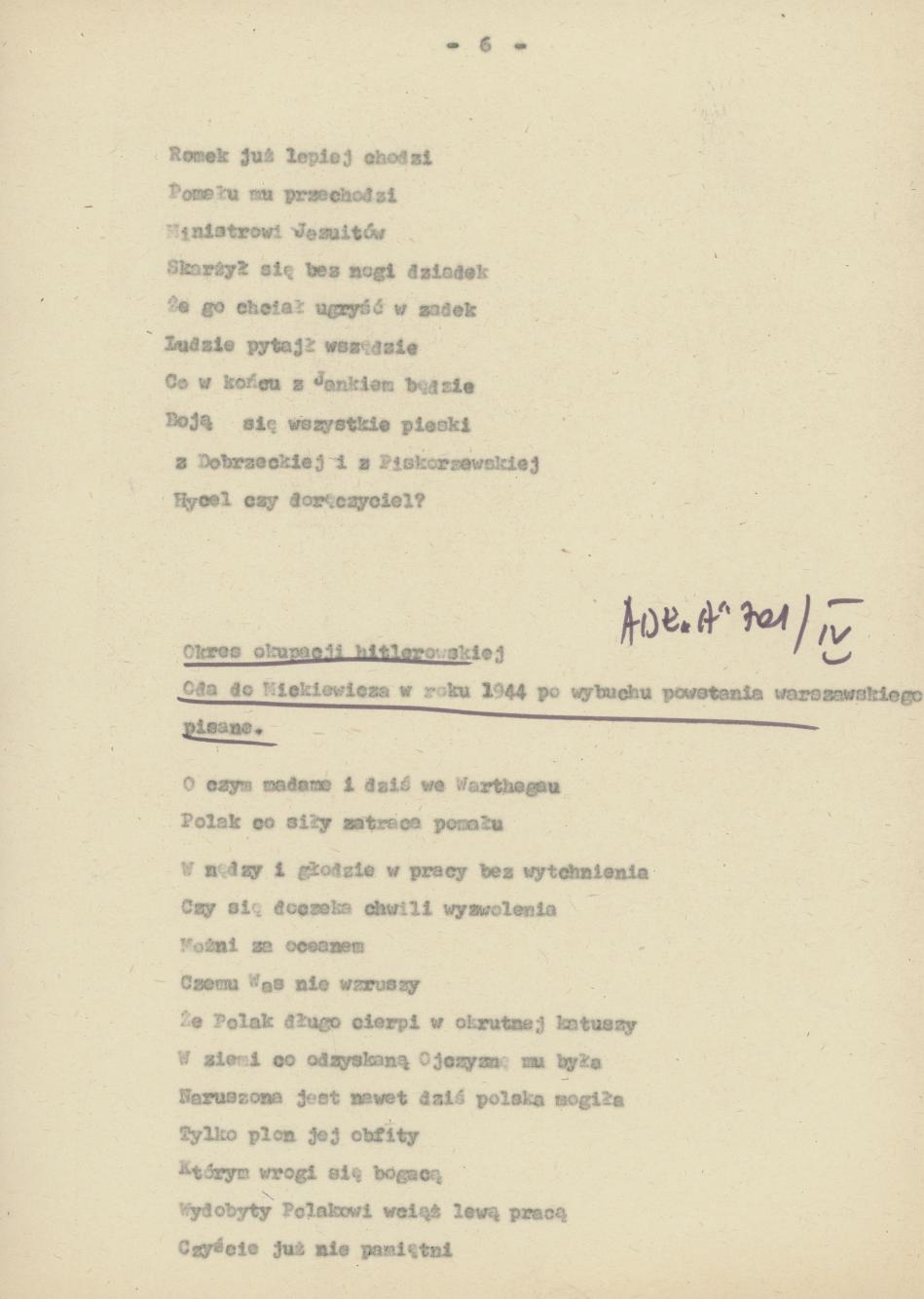 Oda do Mickiewicza w roku 1944