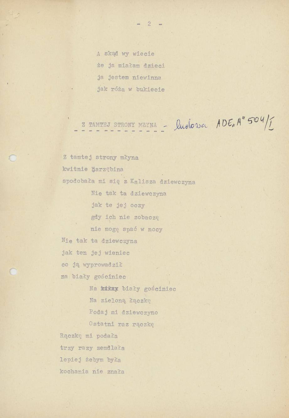 Kołysz że się kołysz (Stara Kaliska piosenka)