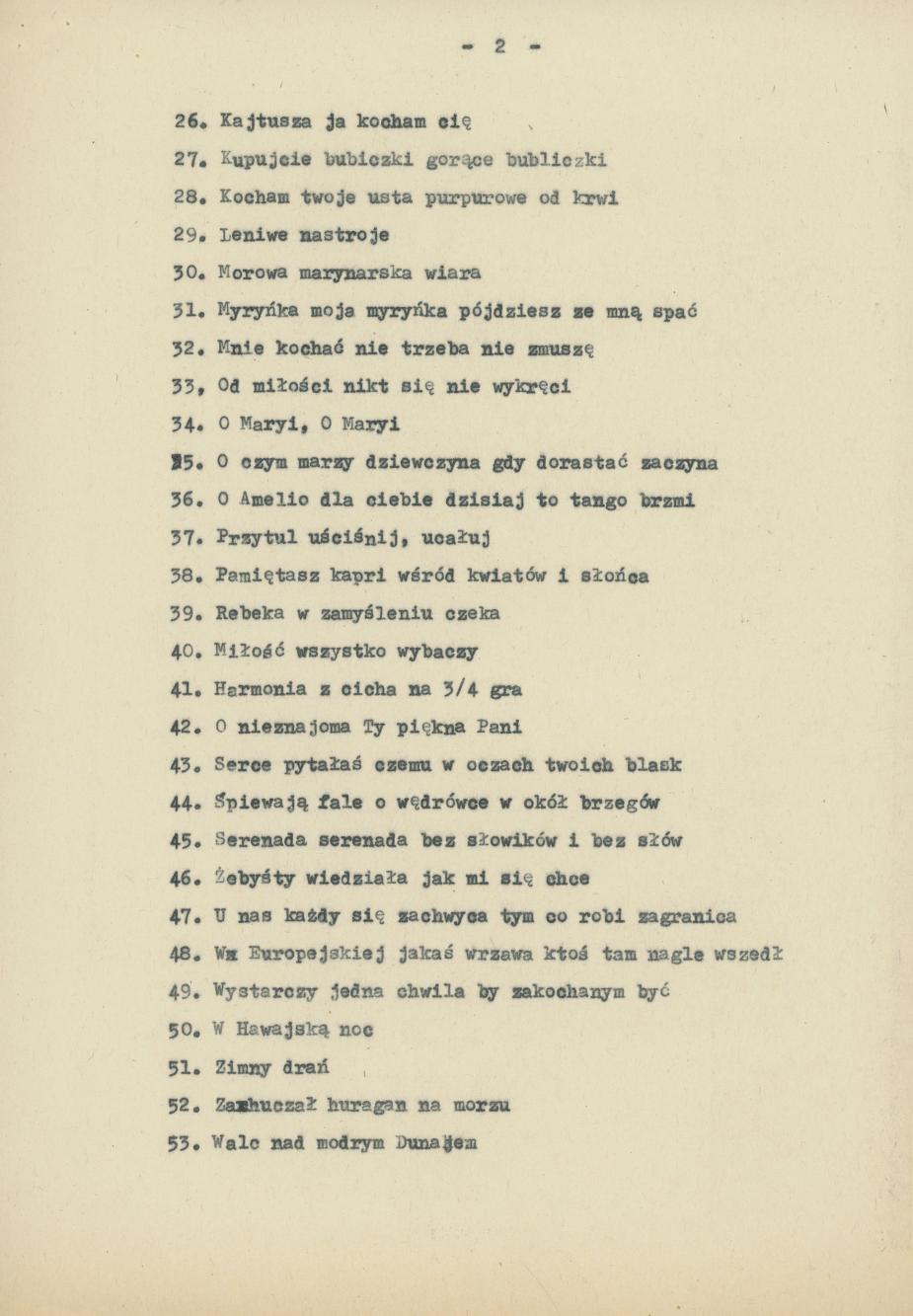 Szlagiery śpiewane w okresie międzywojennym